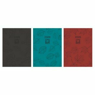 Zettler Taschenkalender 610 Recycling, 1T/1S, Softcover, A6, sortiert, 2026