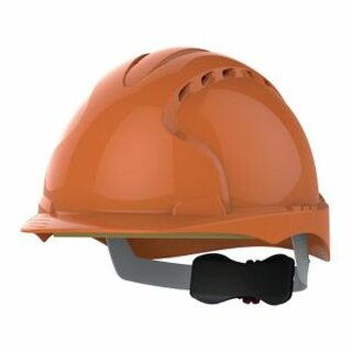 JSP Schutzhelm EVO3 AJF170, aus HDPE, Drehverschluss, belftet, orange