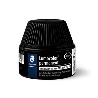 Staedtler Nachflltinte Lumocolor 487 17, permanent, 15 ml, schwarz 1 Stck