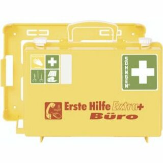 Erste-Hilfe-Koffer Extra+ BRO, gefllt, Inhalt: DIN 13157, 31 x 13 x 21cm, gelb