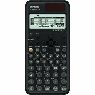 Casio Taschenrechner FX-991DE CW, 10stellig, Solar-/Batteriebetrieb, grau