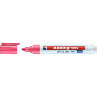 Edding Glasmarker 95, Rundspitze, 1,5-3 mm, pink 1 Stck