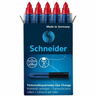 Schneider Tintenrollermine One Change 185402, 0,6 mm, rot...