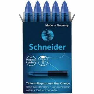 Schneider Tintenrollermine One Change 185402, 0,6 mm, blau 5 Stück