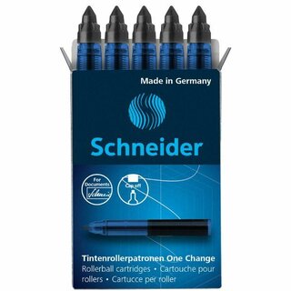 Schneider Tintenrollermine One Change 185402, 0,6 mm, schwarz 5 Stck