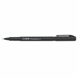 HAINENKO Fineliner WB 746001, 0,4 mm, Schaft: Schreibf., Schreibfarbe: schwarz