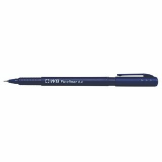 HAINENKO Fineliner WB 746003, 0,4 mm, Schaft: Schreibf., Schreibfarbe: blau