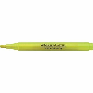 Textmarker Faber-Castell 157707, TEXTLINER 38, gelb. 10 Stck