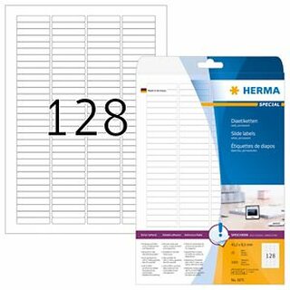 Etiketten Herma 5071 Superprint, 43,2 x 8,5mm (LxB), wei, 3200 Stck