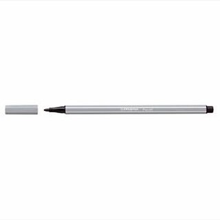 Faserschreiber Schwan Stabilo Pen 68/95, Strichstrke: 1mm, mittelgrau, 10 Stck
