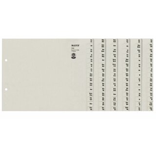 Registerserie Leitz 1324, A-Z, A4, aus Papier, für 24 Ordner