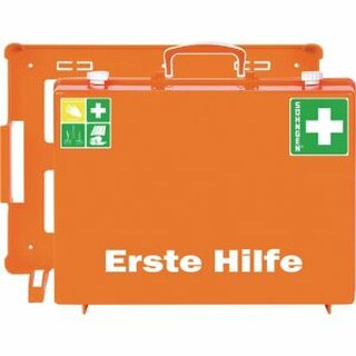 Erste-Hilfe-Koffer Shngen, mit Fllung, nach DIN 13169, orange