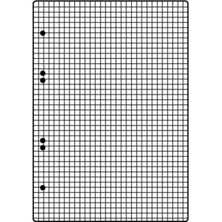 Ringbucheinlage, kariert, 6f.Loch., A5, 70 g/m²
