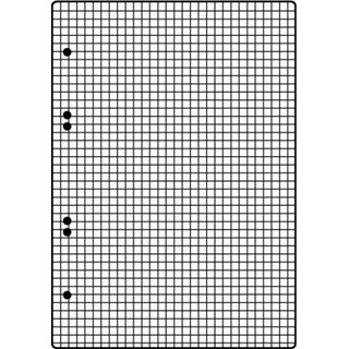 Ringbucheinlage, kariert, 6f.Loch., A5, 70 g/m