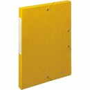 Dokumentenbox Exabox, Manilakarton, A4, 24x2,5x32cm, gelb