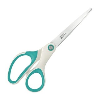 Schere Leitz 5319, Lnge: 20,5 cm, Stahl, ergonomischer Griff, eisblau metallic