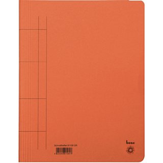 Schnellhefter, Karton (RC), 1/1 Vorderdeckel, A4, orange