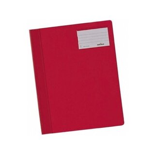 Durable Schnellhefter A4 Hartf. m.Fe. rot Überbr.