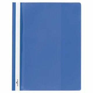 Angebotshefter Durable Duraplus 2579, A4+, mit Beschriftungsfenster, blau