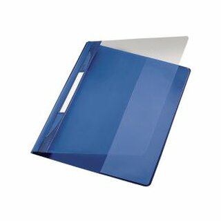 Schnellhefter Leitz Exquisit 4194, A4 berbreite, aus PVC-Folie, blau