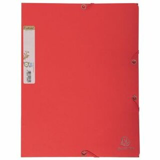 Eckspanner Exacompta 56985E, A4, aus Karton, Fassungsvermgen: 250 Blatt, rot