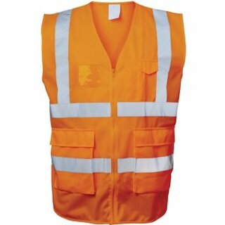 Warnschutzweste Safestyle 23511, Reiverschluss, Gre 3XL, orange