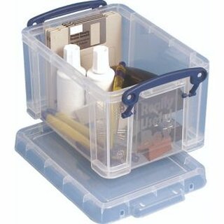 Aufbewahrungsbox Really Useful, Volumen: 1,6l, Mae: 195x135x110mm, transparent