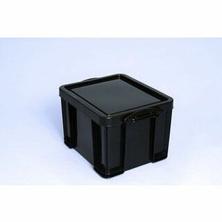 Aufbewahrungsbox Really Useful 35BK, 35 Liter, 480 x 390 x 310 mm, schwarz