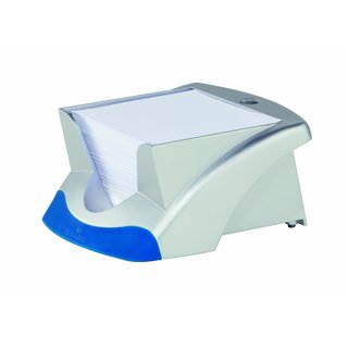 Zettelbox VEGAS, mit Stifthalter, für: 9x9cm, silb.met.,...
