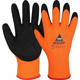 Hase Neogrip Orange Handschuhe Gr. 7, 10 Paar