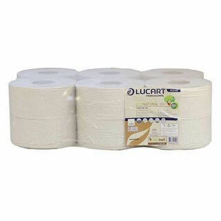 Lucart 812149 Econat Toilettenpapier, 2-lagig, 12 Stück