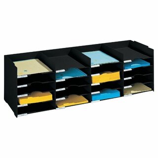 Paperflow Horizontaler Organizer 541.01, stapelbar, 20 Fcher, A4, schwarz