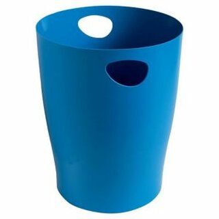 Exacompta Papierkorb Ecobin 45384D, Bee Blue, 15 Liter, trkis
