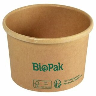 Biopak Bowl Schssel Ronda - klein - braun - 240ml - 50 Stck