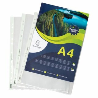 Exacompta Prospekthlle 5320E, Forever, A4, recycled PP, 60my, 100 Stck