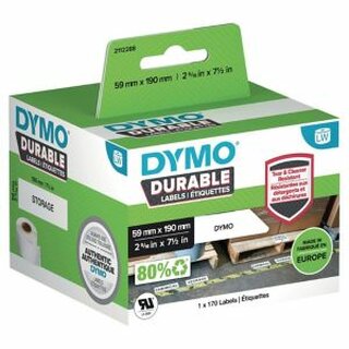 Dymo Etiketten 2112288 LabelWriter, Polypropylen, 59 x 190 mm, wei, 170 Stck