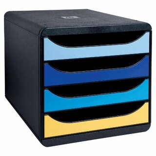 Exacompta Schubladenbox 3104202D, Big Box, Bee Blue, 4...