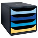 Exacompta Schubladenbox 3104202D, Big Box, Bee Blue, 4...