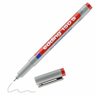 OHP-Stift edding 150 S, wasserlslich, Strichstrke: 0,3mm, rot