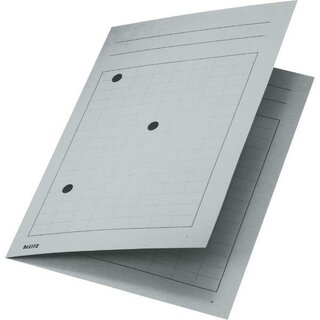 Umlaufmappe Leitz 3998, mit Gitterdruck + Schaulöchern, grau