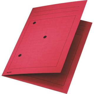 Umlaufmappe Leitz 3998, mit Gitterdruck + Schaulöchern, rot