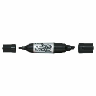 Pilot - Jumbo Marker - Twin Begreen - Strichstrke: 0,4 mm - schwarz