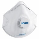 Atemschutzmaske uvex 8732.110, Typ: FFP1, mit Ventil, 15...