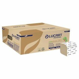 Lucart Eco 811A74 Einzelblatt Toilettenpapier, 2-lagig, 8400 Blatt
