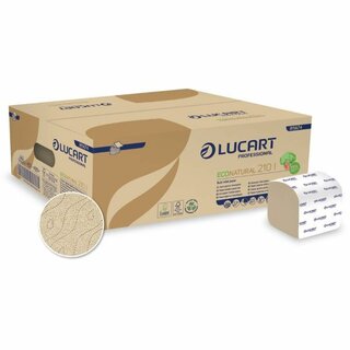 Lucart Eco 811A74 Einzelblatt Toilettenpapier, 2-lagig, 8400 Blatt