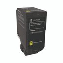 Toner Lexmark 74C2SY0, Reichweite: 7.000 Seiten, gelb