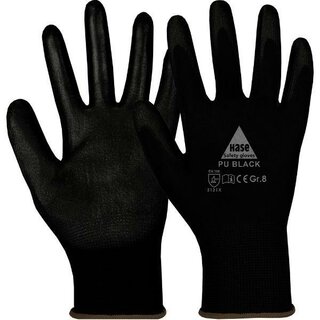 HASE Handschuh PU Black, Größe 11, PE/PU, schwarz, 1 Paar