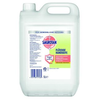 Sagrotan Handseife, flüssig, antibakteriell, Zitrusduft, 5l