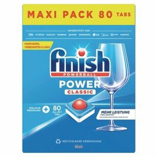 Finish Splmaschinentabs Power Classic All in 1, Maxi-Pack, 80 Stck