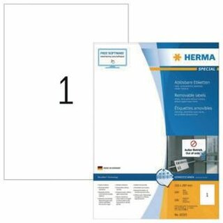 Etiketten Herma 10315 Movables, DIN A4, ablsbar, wei, 100 Stck
